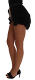 Dolce & Gabbana Black Mink Nutria Fur Mini Hot Pants