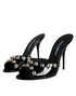 Dolce & Gabbana Black Crystal Heels | Women’s Keira Leather Sandals
