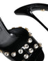 Dolce & Gabbana Black Crystal Heels | Women’s Keira Leather Sandals