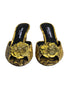 Dolce & Gabbana Block Heel Slides in Yellow Python Leather – Women’s Sandals