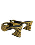 Dolce & Gabbana Block Heel Slides in Yellow Python Leather – Women’s Sandals