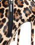 Dolce & Gabbana Ankle Boots Shoes – Women's Brown Leopard Print Calf Fur Stiletto Heels