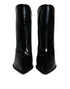 Dolce & Gabbana Black Patent Leather Ankle Boots | Women’s Pointed Toe Heels