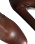 Dolce & Gabbana Women’s Brown Leather Mid Calf Boots – Calfskin Heeled Footwear