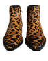 Dolce & Gabbana Ankle Boots Shoes for Women – Leopard Print Calf Fur & Leather