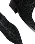 Dolce & Gabbana Leopard Cowboy Boots | Women’s Black & Gray Mid-Calf Western Boots
