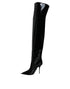 Dolce & Gabbana Knee High Boots Black Patent Leather Stiletto for Women