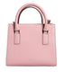 Versace Pink Grainy Calf Leather Small Top Handle Crossbody Bag for Women