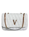 Versace Mini Crossbody Shoulder Bag – White Quilted Nappa Leather for Women