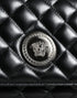 Versace Black Quilted Lambskin Leather Crossbody Shoulder Bag – Women