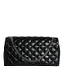 Versace Black Quilted Lambskin Leather Crossbody Shoulder Bag – Women
