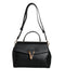 Versace Virtus in Black Calf Leather Top Handle Satchel Bag for Women