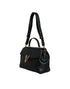 Versace Virtus in Black Calf Leather Top Handle Satchel Bag for Women