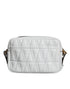 Versace White Quilted Nappa Leather Crossbody Shoulder Bag for Women