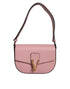Versace Logo Crossbody Shoulder Bag in Pink Grainy Calf Leather for Women’s