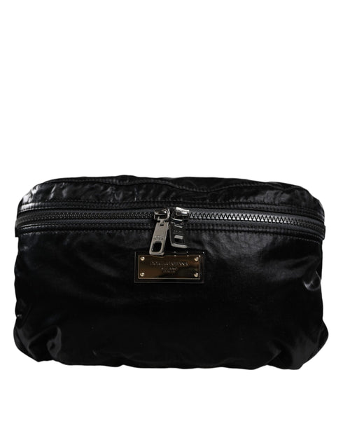 Dolce & Gabbana Black Nylon Belt Bag Fanny Pack for Women