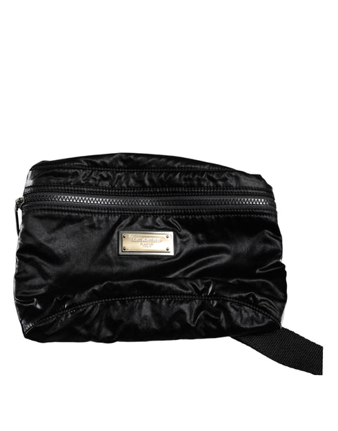 Dolce & Gabbana Black Nylon Belt Bag Fanny Pack for Women