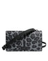 Dolce & Gabbana Bifold Crossbody Bag in Black Gray Leather for Women