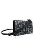 Dolce & Gabbana Bifold Crossbody Bag in Black Gray Leather for Women