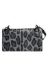 Dolce & Gabbana Bifold Crossbody Bag in Black Gray Leather for Women