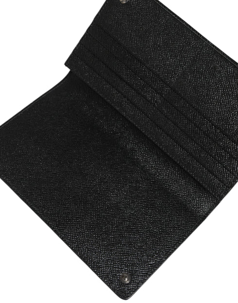 Dolce & Gabbana Bifold Crossbody Bag in Black Gray Leather for Women