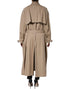 Dolce & Gabbana Khaki Double Breasted Trench Coat Jacket