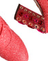 Dolce & Gabbana Pink Crystal Lurex Fantasy High Boots Shoes – Women’s