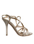 Dolce & Gabbana Strappy Stiletto Heels Sandals Beige Leather Women’s