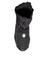 Dolce & Gabbana Black Fabric High-Top Wave Sole Slip-On Sock Sneakers