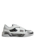 Dolce & Gabbana Low-Top Sneakers White Silver Leather - Luxury Shoes
