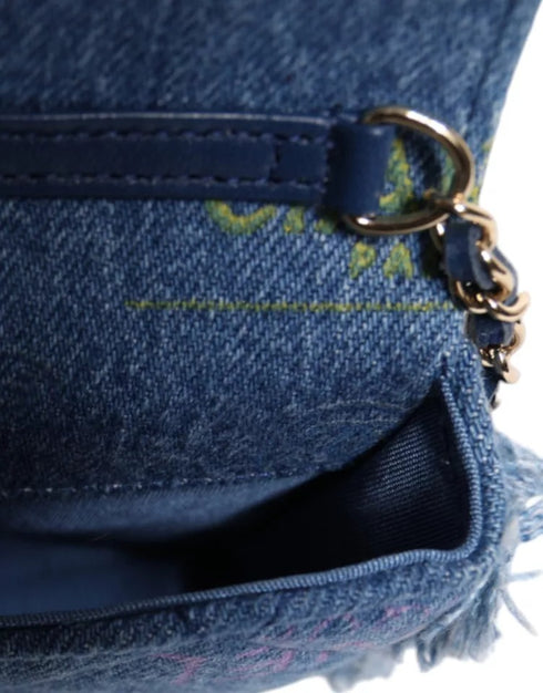 Chanel Mood Flap Micro Bag – Blue Denim – Silver Hardware – Series 31 – Women’s