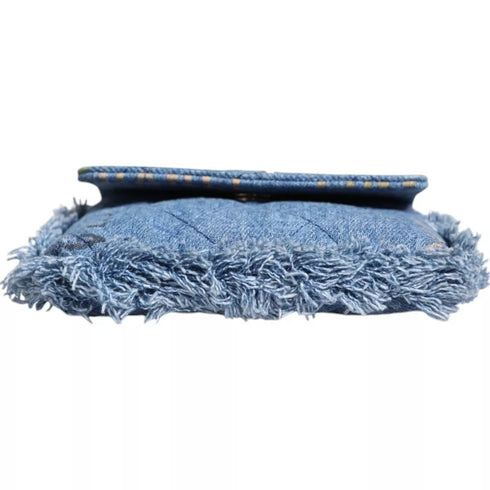 Chanel Mood Flap Micro Bag – Blue Denim – Silver Hardware – Series 31 – Women’s