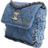 Chanel Mood Flap Micro Bag – Blue Denim – Silver Hardware – Series 31 – Women’s