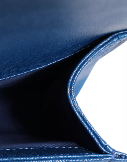 Chanel Boy Bag – Medium – Blue Caviar Leather – Ruthenium Hardware – Women’s