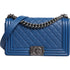 Chanel Boy Bag – Medium – Blue Caviar Leather – Ruthenium Hardware – Women’s