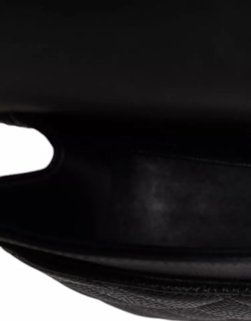 Chanel Medium Classic Double Flap Shoulder Bag – Black Caviar Leather with Silver Hardware – Women’s