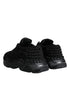 Dolce & Gabbana Daymaster Sneakers Low Top Black Knitted Fabric Shoes