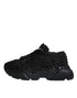 Dolce & Gabbana Daymaster Sneakers Low Top Black Knitted Fabric Shoes