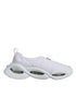 Dolce & Gabbana White Padded Fabric Low-Top Sneakers Shoes with Chunky Sole for Women