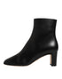 Dolce & Gabbana Black Jackie Leather Mid Calf Boots Women’s Italian Shoes