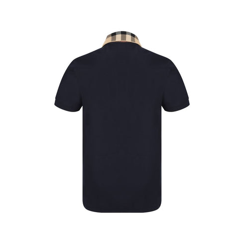 Burberry Blue Cotton Polo Shirt