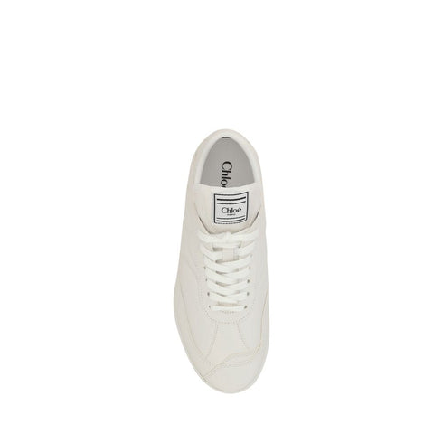 Chloé White Leather Kick Sneakers for Women