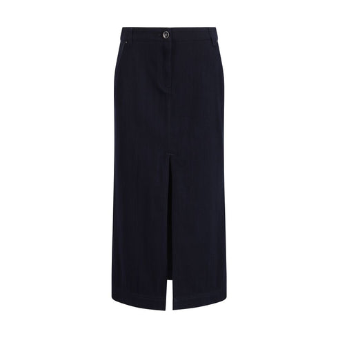 Giorgio Armani Blue Cotton Skirt