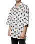 Dolce & Gabbana White Heart Print Short Sleeve Casual Shirt