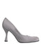 Dolce & Gabbana Suede Heels Pumps | Gray Leather High Heels Shoes for Women