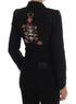 Dolce & Gabbana Black Brocade Blazer Jacket