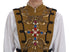 Dolce & Gabbana Yellow Crystal Cross Vest Jacket