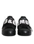 Dolce & Gabbana AMORE Sneakers | Black White Leather Low Top Shoes
