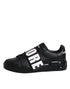 Dolce & Gabbana AMORE Sneakers | Black White Leather Low Top Shoes