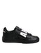 Dolce & Gabbana AMORE Sneakers | Black White Leather Low Top Shoes